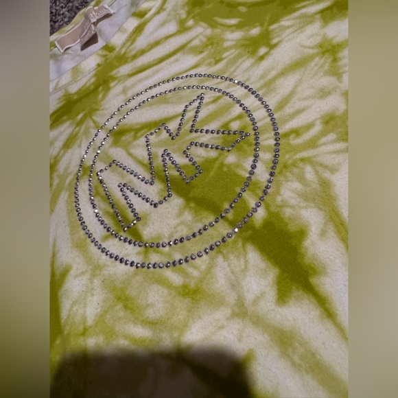 MICHAEL Michael Kors Lime Green Tie-Dye Short Sleeve Tee - Picture 3 of 4